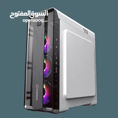  3 كيس جيمنغ فارغ احترافي جيماكس تجميعة Gamemax Gaming PC Case MoonLight FRGB WT