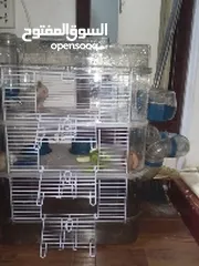  1 hamster cage with accessories