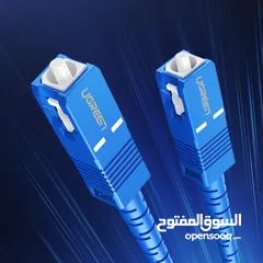  4 UGREEN SC-SC single-mode patchcord optical fiber- 3M سلك الياف بصرية باتشكورد 3