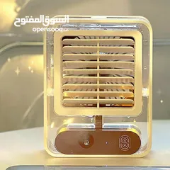  16 مكيف و مروحه هواء صغير شحن متنقل مع خزان ماء مروحة التبريد