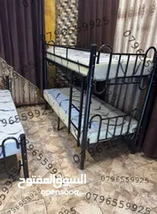 13 تخت مفرد  تخت طابقين وفرشات