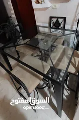  3 طاوله سفره حديد مع وجه سيكريت ثقيل مع 4 كراسي للبيع بسعر البلاش وبأقل من الشراء ب4 أضعاف السعر