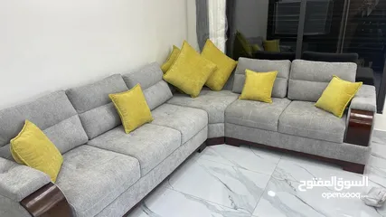  1 طقم كورنر عائلي غير مستعمل 5 اشخاص