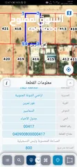  1 للبيع قطعة أرض 800 م في غور نمرين تصلح شاليه