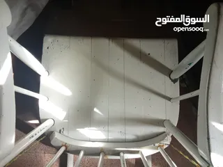  5 كرسي هزاز خشب في رام الله (مستعمل)