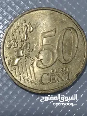  4 50 سنت اورو 2002 فرنسا، عملة ناذرة