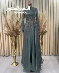  2 فساتين للمناسبات للمحجبات يوجد الوان وعدة مقاسات