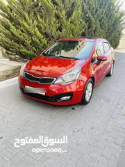  2 كيا ريو / برايد 2015 فل اضافات مع فتحه سقف فحص نخب