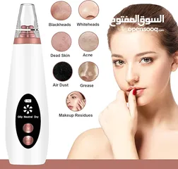  10 جهاز شفط الزيوان 6 رؤوس الحديث المطور تنظيف و ازالة الرؤوس السوداء من الوجه و  تنظيف دهون البشره