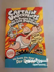  4 Uncolored Comic book novels, Captain underpants, for kids and teens. Great condition.