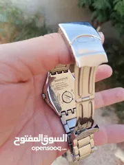  4 #SWATCH  سواتش سويسري اصلي لومينوس شباك للتاريخ  حجم 41 بحالة ممتازه  40 دينار