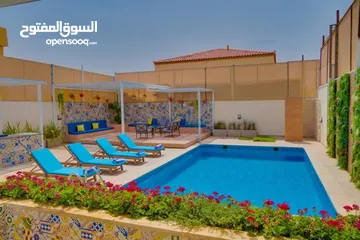  2 Beautiful chalet in dead sea with colorful decoration with BBQ area to prepare your delicious foods.