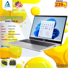  1 لابتوب ايسر اي 3 Laptop Acer i3-12Gen بافضل الاسعار