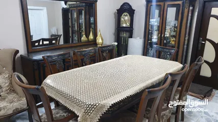  4 غرفة سفرة خشب مستعملة