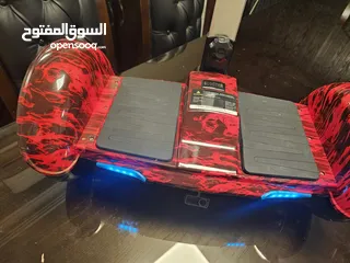  9 Smart Balance A8 10" Red Fire Segway سكوتر كهربائي ذكي