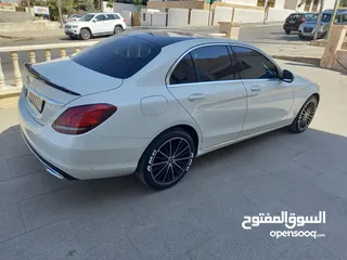  4 مرسيدس  c200 موديل 2019 فحص كامل لون أبيض لؤلؤي بانوراما