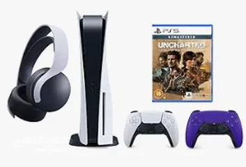  1 Playstation 5 Disc Console Bundle with Extra Pulse 3D Wireless Headset, Extra Purple Dualsense Wirel