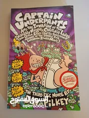  3 Uncolored Comic book novels, Captain underpants, for kids and teens. Great condition.