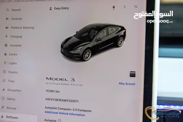  19 Tesla Model 3 2019 standard plus   السيارة مميزة جدا و قطعت مسافة 73,000 ميل