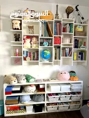  1 Shelf furniture for kid bedroom white wood good condition