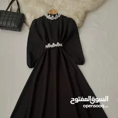  1 فستان ملكي  خامة هوريم دابل تركي 38-40-42-44-46-48