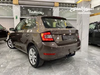  4 سكودا فابيا اوتوماتيك باللون البني المميز  2020 ترخيص 2019