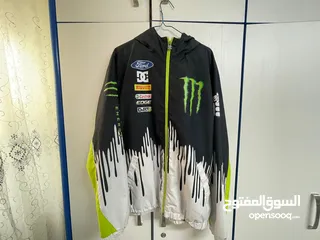  3 DC Shoes Ken Block Monster Ford Pirelli Hoodie Jacket جاكيت نادر من DC Shoes