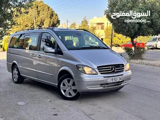 15 باص مرسيدس فيانو 2007 بنزين 7 ركاب VIP فل مسكر مع فتحة ترخيص سنة