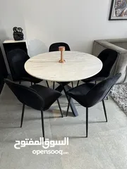  4 Marble dining set