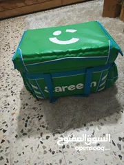  1 شنتة كريم مع جاكيت استعمال خفيف جدا شبه جديد