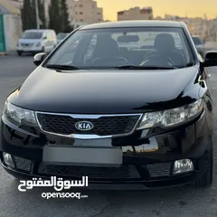  1 كيا فورتي للبيع بحالة ممتازه  Kia Forte 2013 لون اسود فحص كامل