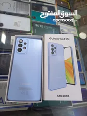  5 مستعمل اخو الجديد Samsung A33 5G رام 16 جيجا 128 أغراضة والكرتونه الأصلية متوفر توصيل