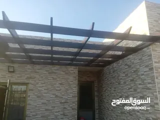  8 تفصيل تركيب مضلات برجولا شرعات معرشات سدد مضلات شراعيه  دربزينات اسوار ساندوتش بنل  لقسان  شوادر