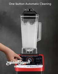  15 الخلاط الصناعي 2 لتر 15 سرعه 6 شفرات ضد الكسر خلاط Silver Crest خفاق MIXER صناعي يطحن زجاج
