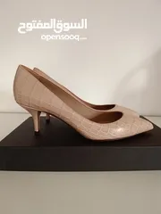  1 Dolce & Gabbana Beige Leather Pointed Heels Pumps Shoes