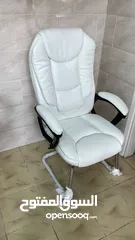  7 بدور على كراسي لشركتك كرسي جلد ثابت انتظار