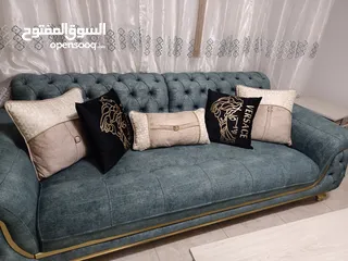  2 جديد تفصيل  طقم كنب استعمال بسيط جداً مودرن