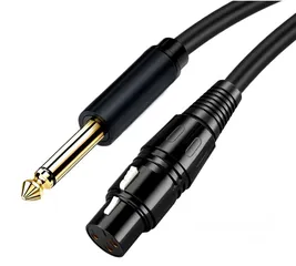  1 كيبل ميكروفون XLR To 6.35mm Microphone Cable 3M