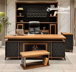  13 تصاميم المكاتب العصرية خشب لامينت الأصلي المستورد تفصيل مميز بأحدث الأشكال