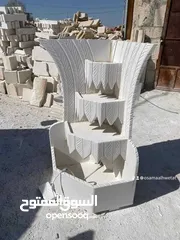  28 نوافير وشلالات وباربيكو وجميع انواع ديكورات الحجر الطبيعي  العنوان الزرقاء الجديده