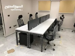  3 خلية عمل زحكات اثاث مكتبي ورك استيشن -work space -partition -office furniture -desk staff work stati