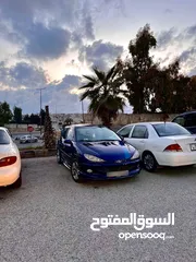  13 بيجو 206 موديل 2004 جير اوتوماتيك توب ترونيك ماتور 1400cc، الأجمل في الأردن