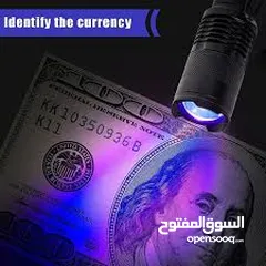  2 كاشف العمله المزيفه باظهار جميع العلامات بوضوح UV  اشعه فوق البنفسجيه للتعقيم وقتل البكتيريا و الصيد
