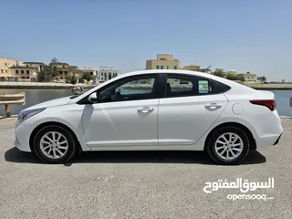  4 # HYUNDAI ACCENT ( YEAR-2019) WHITE SEDAN CALL ME 35 66 74 74