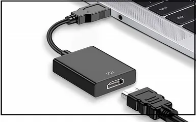  1 وصلة تحويل للكمبيوتر من USB الى HDMI