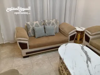  8 #طقم_كنب #مستورد امريكي مع مفردة ريكلاينر  خشب سويد داخلي وخارجي مع ارجل زان ... اسفنج دانلوب ...