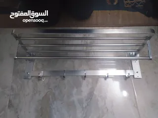  10 منشر ملابس و مناشف للحمامات