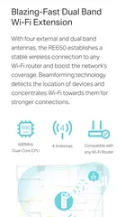  13 مقوي شبكة النت TP-Link RE650 AC2600 Wi-Fi Range Extender