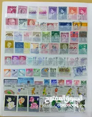  12 البوم طوابع منوع يحتوي على طوابع عربية (الكويت - عمان ....) و اجنبية / 12 صفحة