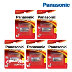  5 بطاريات ليثيوم CR123 3V بناسونك Panasonic Photo Lithium CR-123  3v battery